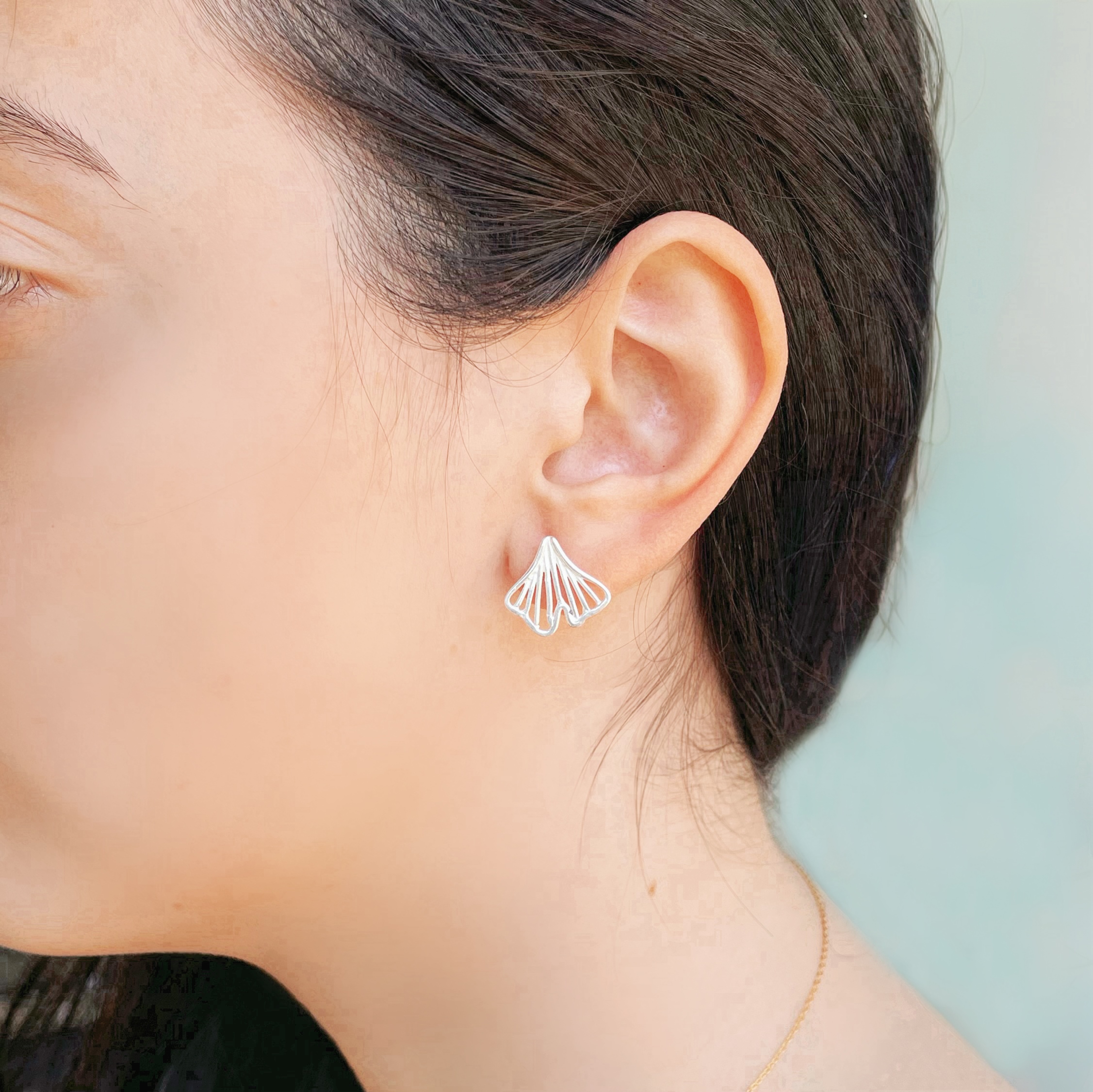 ARETE DE PLATA 925. COLECCIÓN GINKGO - TERESA GONZÁLEZ - EPT267M