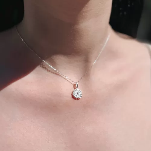 Dije de plata .925 diseño contemporáneo por Teresa González