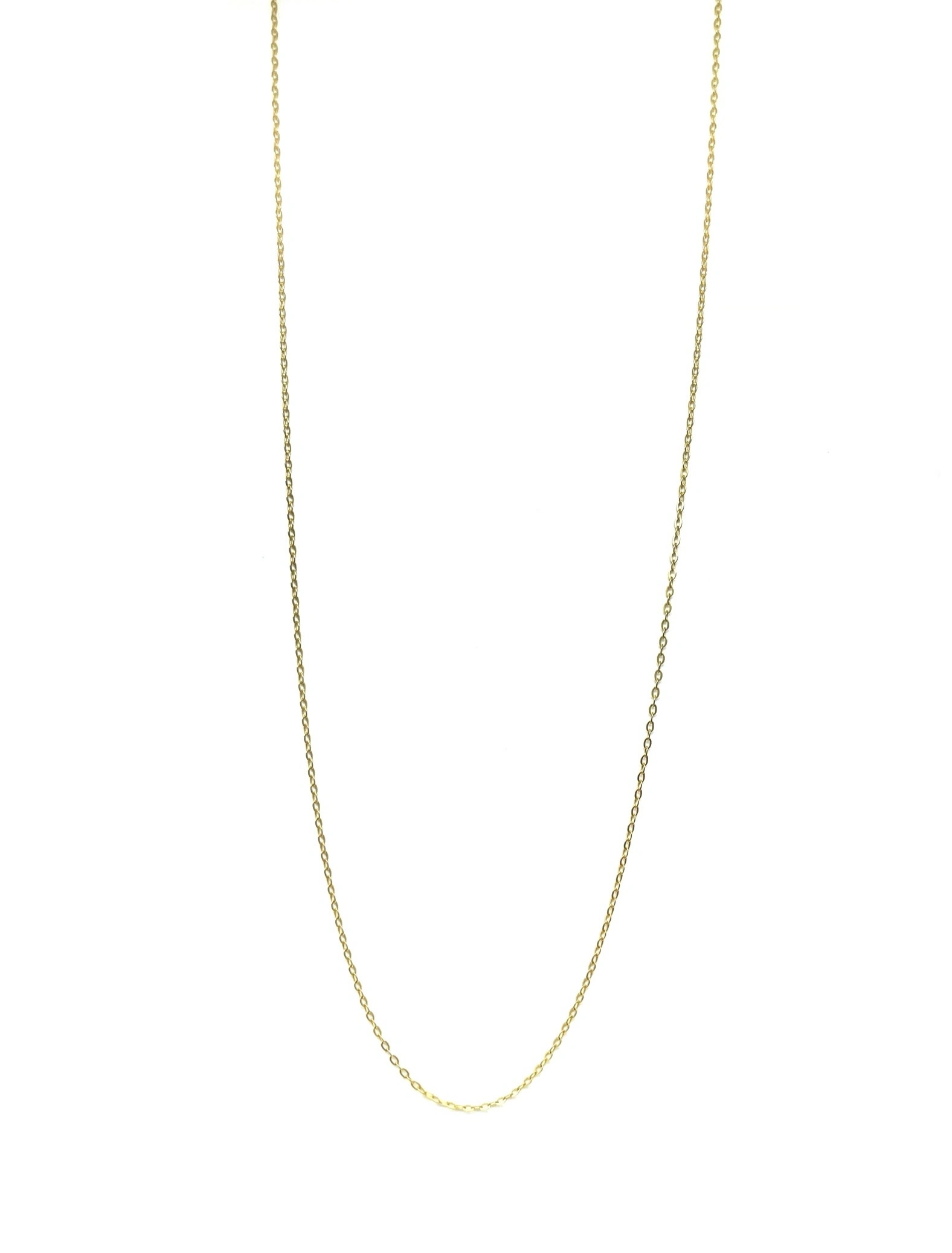 Cadena de plata .925 baño de oro eslabones anclados diseño por Teresa González- largo 45cm