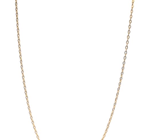 Cadena de plata .925 baño de oro eslabones anclados diseño por Teresa González- largo 45cm