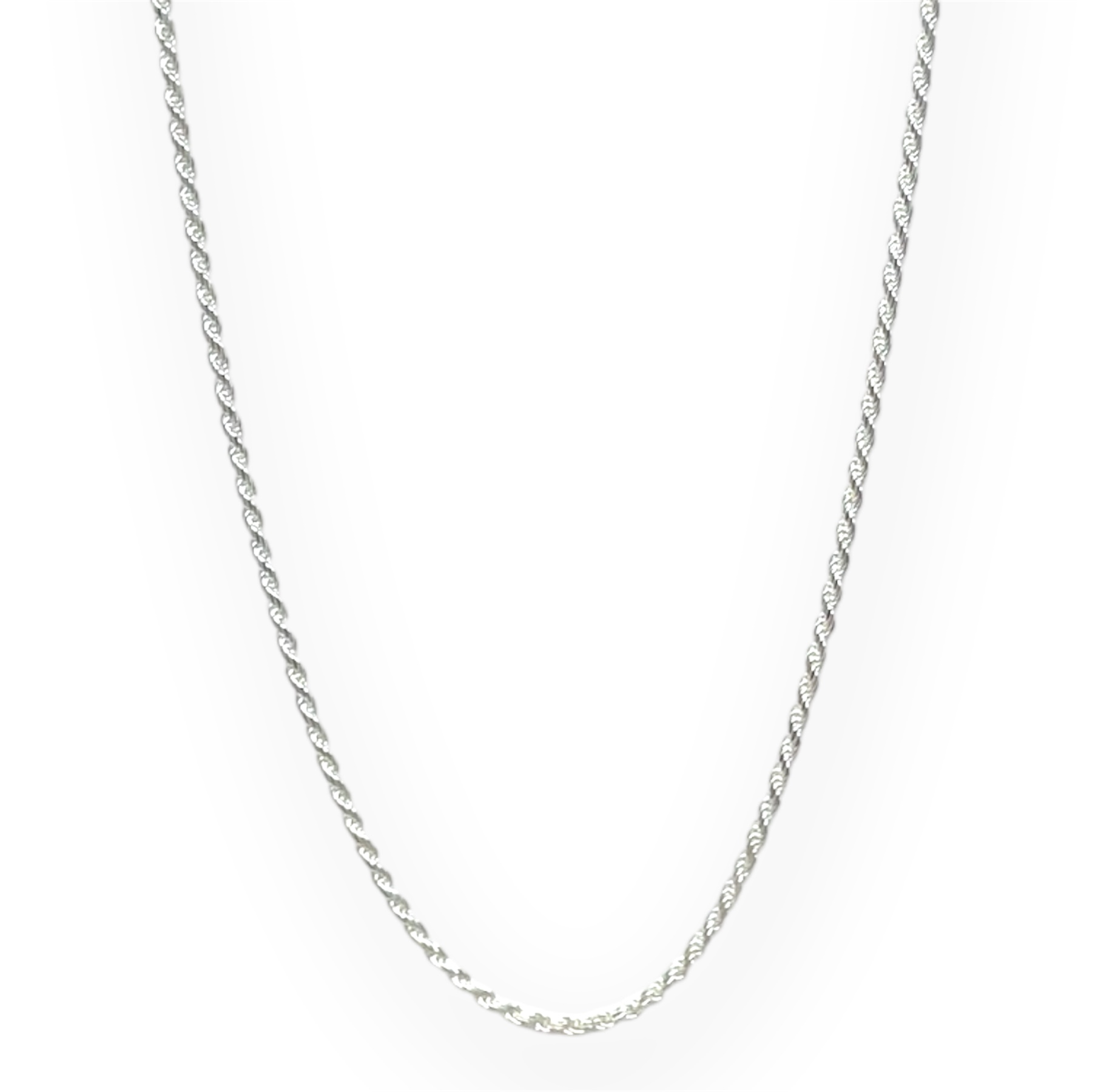 Cadena de plata .925 eslabones entrelazados delagada diseño por Teresa González- largo 45cm