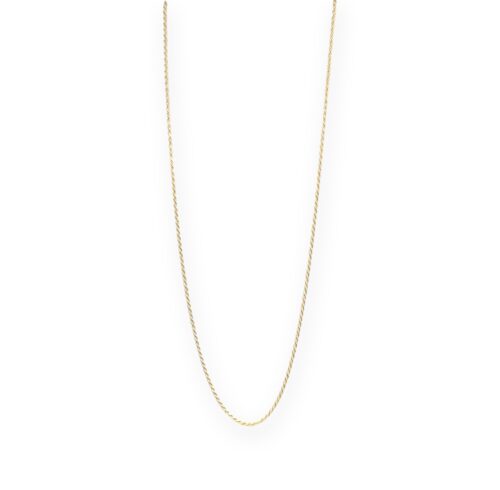 Cadena de plata .925 baño de oro eslabones entrelazados