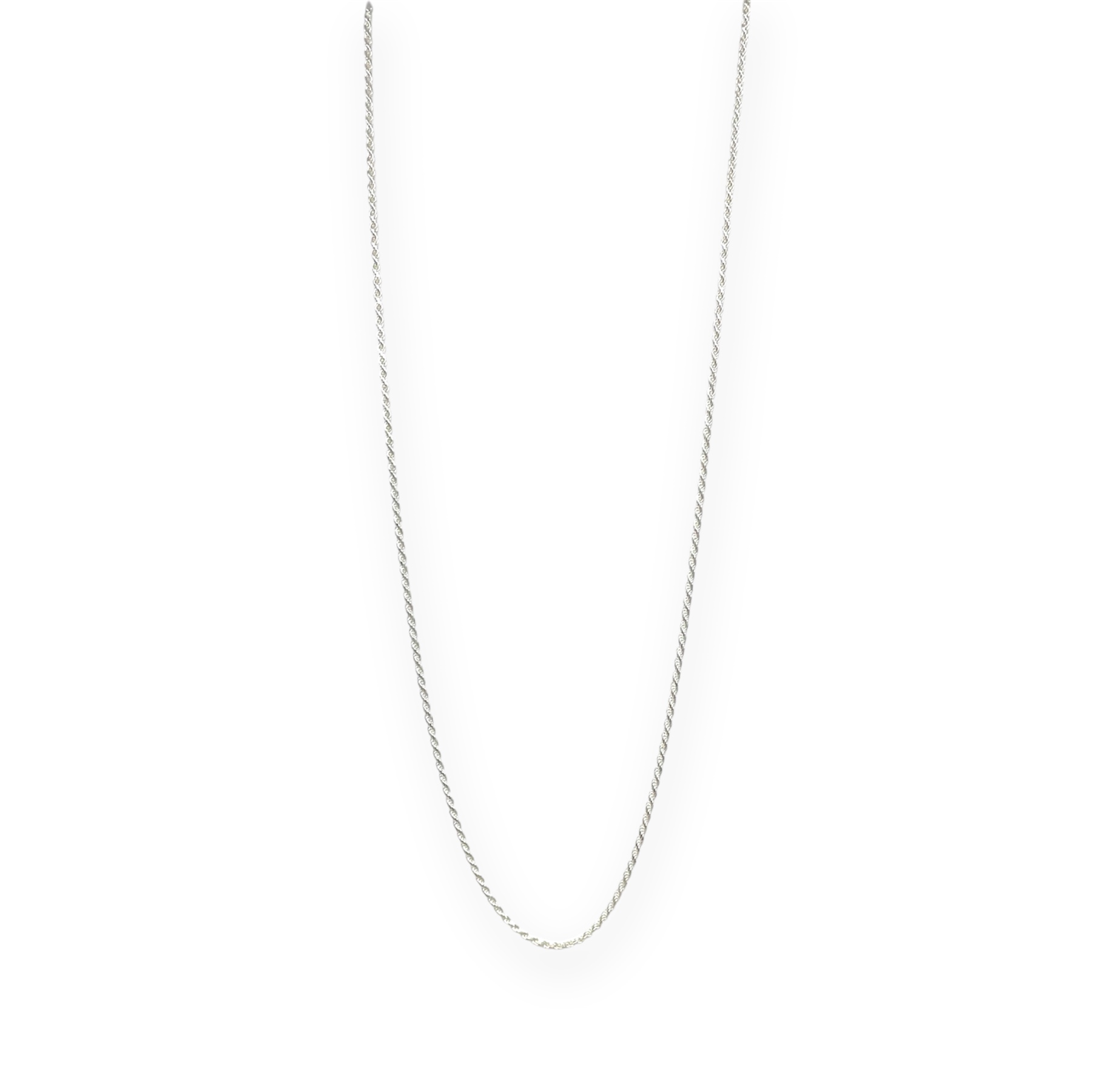 Cadena de plata .925 eslabones entrelazados delagada diseño por Teresa González- largo 50cm