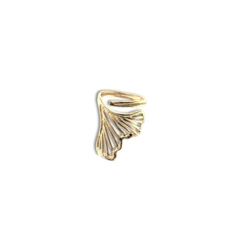 Anillo de plata .925 baño de oro ligero minimalista por Teresa González