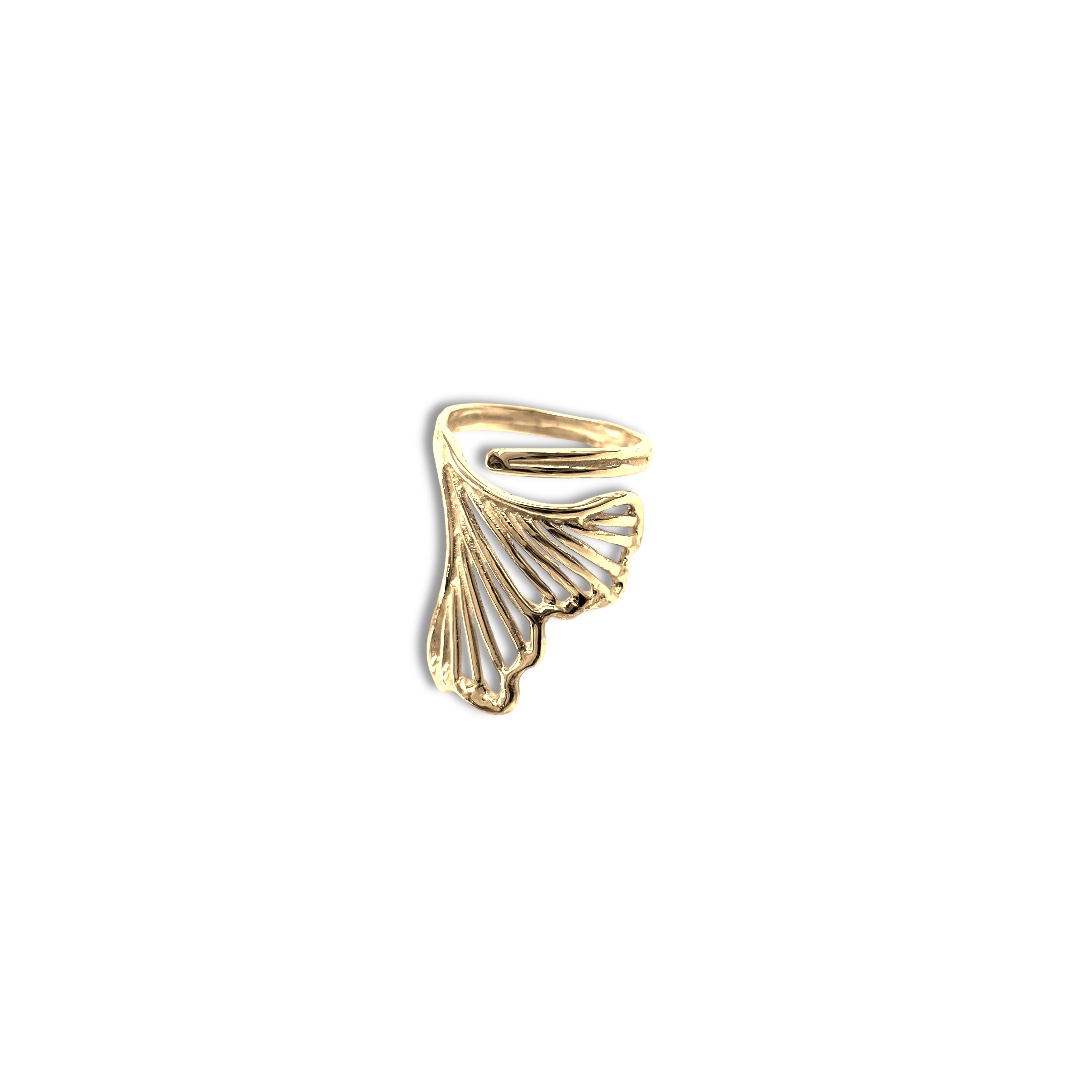 Anillo de plata .925 baño de oro ligero minimalista por Teresa González