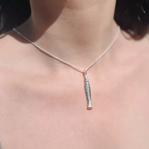 plata .925 diseño elegante alargado inspiración marina por Teresa González