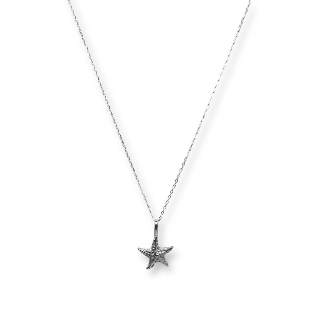 Dije de estrella minimalista en plata .925 – Inspiración del mar