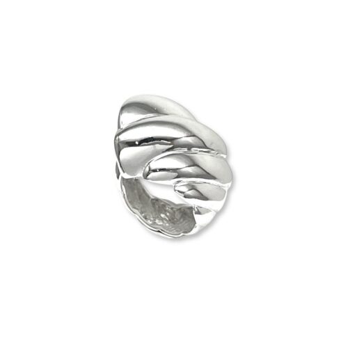 Anillo de plata .925 tipo caracol espiral grande por Teresa González