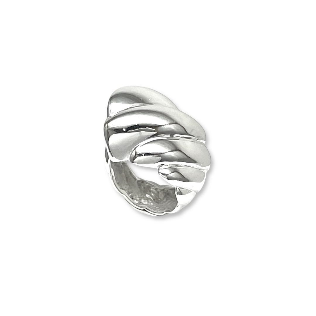 Anillo de plata .925 tipo caracol espiral grande por Teresa González